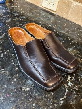 Josef Seibel Brown Leather Mule! 6